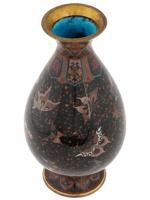 ATTR HONDA YOSABURO JAPANESE CLOISONNE GOLD STONE VASE