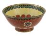 ANTIQUE JAPANESE MEIJI CLOISONNE ENAMEL SAKE CUP PIC-0