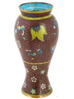 LARGE ANTIQUE JAPANESE MEIJI CLOISONNE ENAMEL VASE