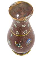 LARGE ANTIQUE JAPANESE MEIJI CLOISONNE ENAMEL VASE