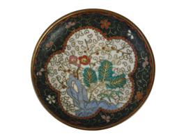 ANTIQUE JAPANESE EARLY MEIJI ERA CLOISONNE PLATE