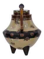 RARE LARGE MEIJI PERIOD JAPANESE CLOISONNE CENSER