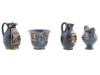 ANCIENT GREEK TERRACOTTA TOY DRINKING VESSELS SET PIC-3