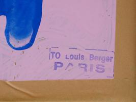 ATTR TO YVES KLEIN FRENCH PINK MIXED MEDIA PAINTING