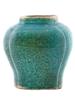 ANTIQUE CHINESE MING DYNASTY GLAZED LOBED JAR VASE PIC-3