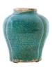 ANTIQUE CHINESE MING DYNASTY GLAZED LOBED JAR VASE PIC-4