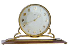 SWISS ART DECO TABLE CLOCK BY ANGELUS CARILLON