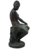 ANTIQUE FRENCH BRASS SCULPTURE BY PAUL DELAROCHE PIC-6