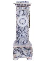 ANTIQUE FRENCH EMPIRE MARBLE CLOCK WITH GILT DIAL