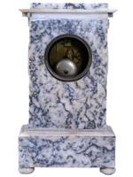 ANTIQUE FRENCH EMPIRE MARBLE CLOCK WITH GILT DIAL