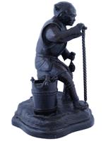 ANTIQUE JAPANESE BRONZE WATER DELIVERY MAN FIGURE