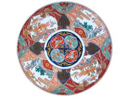 ANTIQUE JAPANESE MEIJI IMARI PORCELAIN CHARGER