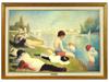AFTER SEURAT BATHERS AT ASNIERES OIL PAINTING PIC-0