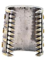 ANTIQUE TURKMEN GILT SILVER CARNELIAN CUFF BRACELETS