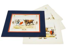 LOT OF FRENCH BULL FIGHTING LITHOGRAPHS BY VICTOR ADAM