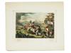 ANTIQUE 19TH C PRINT TITLED ENGLAND HELPS SPAIN PIC-0