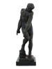 FRENCH ADAM BRONZE SCULPTURE AFTER AUGUSTE RODIN PIC-3