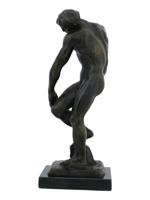 FRENCH ADAM BRONZE SCULPTURE AFTER AUGUSTE RODIN