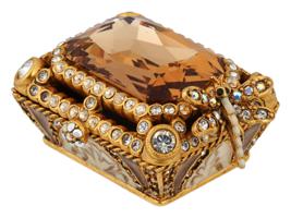 JAY STRONGWATER ENAMEL SWAROVSKI CRYSTALS JEWEL BOX