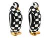 MACKENZIE-CHILDS PORCELAIN PENGUIN SALT SHAKERS IOB PIC-1