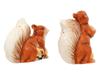 MACKENZIE-CHILDS PORCELAIN SQUIRREL SALT SHAKERS IOB PIC-4