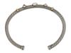 18K GOLD DAVID YURMAN SILVER GARNET ONYX BRACELET PIC-5