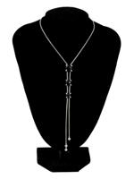 DAVID YURMAN 925 STERLING DIAMOND ONYX NECKLACE IOB