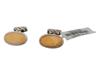 18K GOLD STERLING SILVER  CUFFLINKS BY JOHN HARDY PIC-1