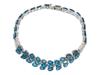 DAVID KIDD STERLING SILVER BLUE TOPAZ BRACELET PIC-1