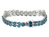 DAVID KIDD STERLING SILVER BLUE TOPAZ BRACELET PIC-2