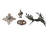 COLLECTION OF FIGURAL STERLING SILVER PIN BROOCHES PIC-0