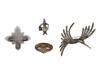 COLLECTION OF FIGURAL STERLING SILVER PIN BROOCHES PIC-1