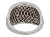 MALE 925 STERLING SILVER AND DIAMONDS CHUNKY RING PIC-2