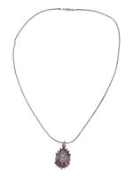 DANECRAFT STERLING NECKLACE WITH TANZANITE PENDANT