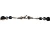 LOT OF STERLING SILVER BLACK ONYX STONES NECKLACES PIC-4