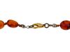 STERLING SILVER BALTIC AMBER BRACELET AND NECKLACE PIC-5