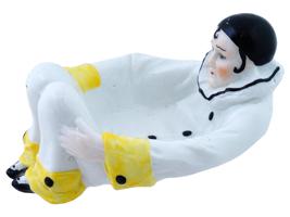 ART DECO SITZENDORF PORCELAIN PIERROT RING TRAY