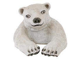 VINTAGE GLAZED POTTERY POLAR BEAR FIGURE BY GINNY MOSS