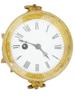 ANTIQUE FRENCH PORCELAIN WITH GILT BRONZE SETTING CLOCK PIC-6