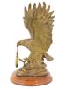 BRONZE EAGLE POCKET WATCH STAND W CHARLES HUBERT CLOCK PIC-4