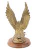 BRONZE EAGLE POCKET WATCH STAND W CHARLES HUBERT CLOCK PIC-3