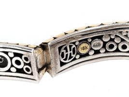 JOHN HARDY 925 SILVER 18K GOLD ENAMEL BRACELET