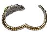 JOHN HARDY 925 SILVER 18K GOLD ENAMEL BRACELET PIC-9