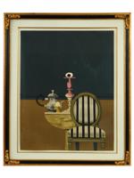 MID CENTURY MODERNIST STILL LIFE LITHOGRAPH SIGNED
