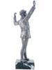 JIM DAVIDSON MANNER BRONZE SCULPTURE OF AVIATOR PIC-4