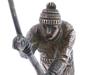 PATINATED BRONZE SCULPTURE OF FISHERMAN ON MARBLE BASE PIC-7