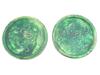 ANTIQUE CHINESE DAMING GREEN GLAZED CERAMIC PLAQUES PIC-0