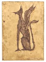 SURREAL BRITISH INK PAINTING BY LEONORA CARRINGTON