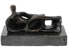 RECLINING FIGURE BRONZE SCULPTURE BY HENRY MOORE