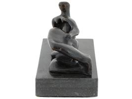 RECLINING FIGURE BRONZE SCULPTURE BY HENRY MOORE